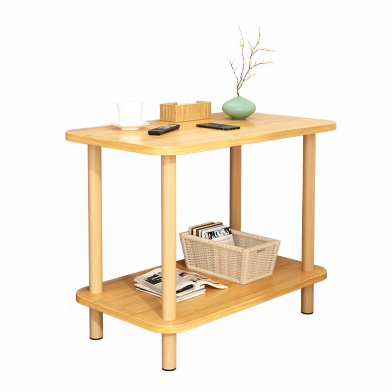 Modern Accent Side Table Storage Wood Side Table for Bedroom