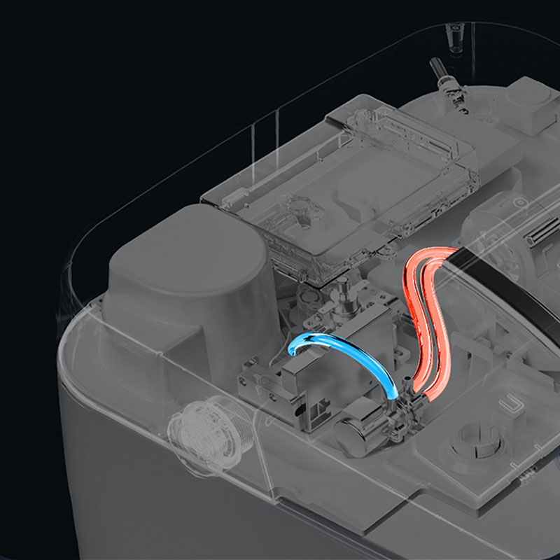 Wall Mount Flush Toilet One-Piece Toilet Contemporary Toilet Bowl