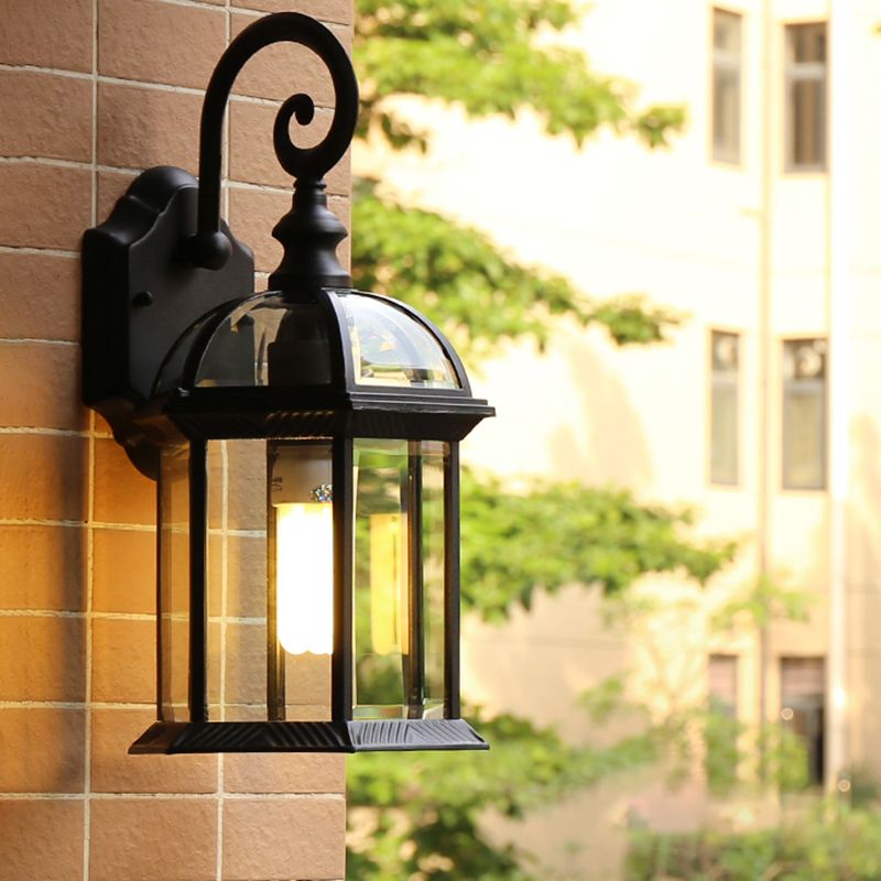 Illuminazione da parete da esterno ombreggiata per la parete vintage in metallo in metallo funce light