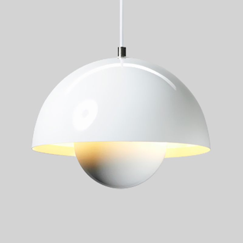 Round Shape Metal Hanging Light Nordic Macarons 1-Light Hanging Light Fixtures