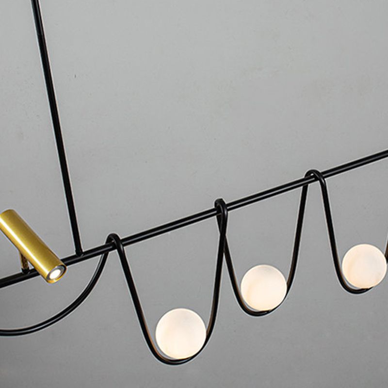 Pendre créatif moderne Light Metal 4-Light Island Light for Dining Room