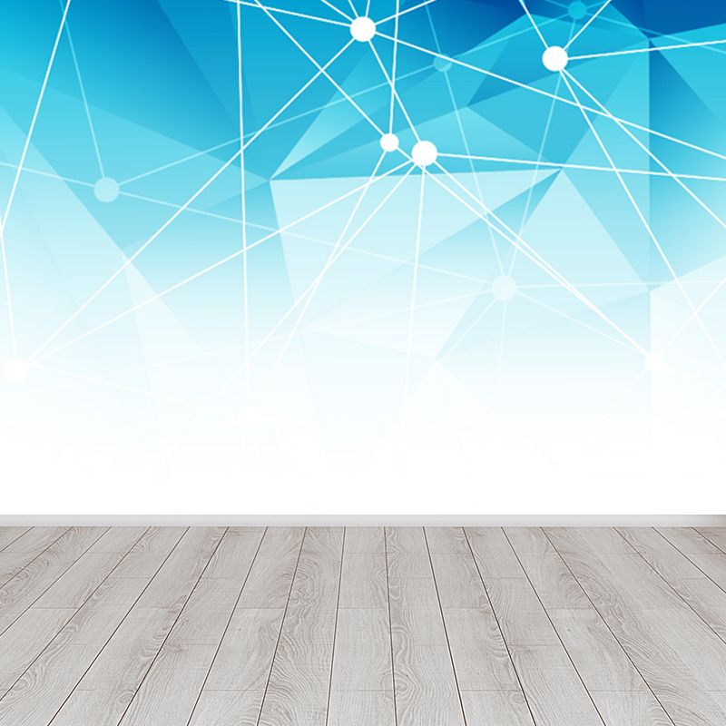 Graphic Mural Wallpaper Pastel Color Contemporary Wall Covering for Girls Bedroom