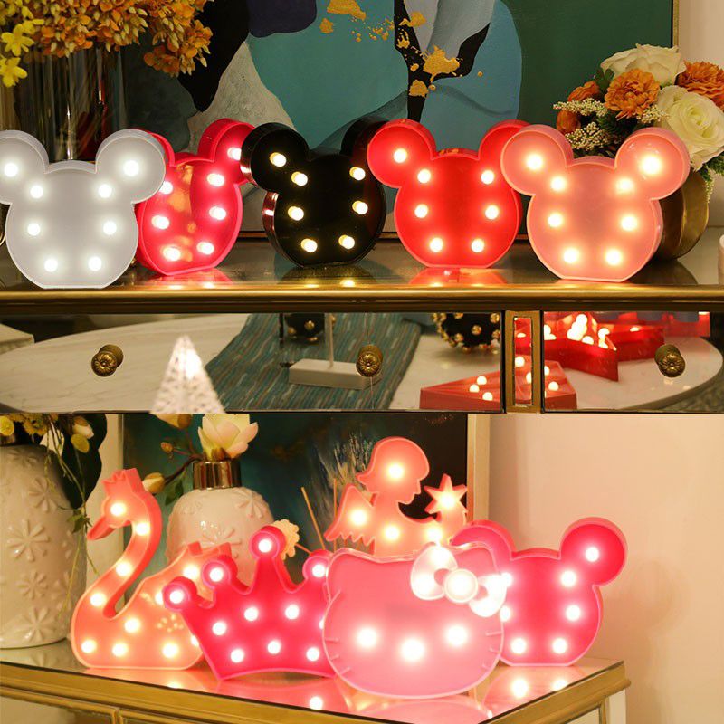 Élément de nuit des filles lampe de nuit en plastique