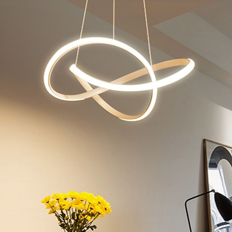 Simple Modern Characteristic Style LED Hanging Chandelier Light for Dining Room Living Room