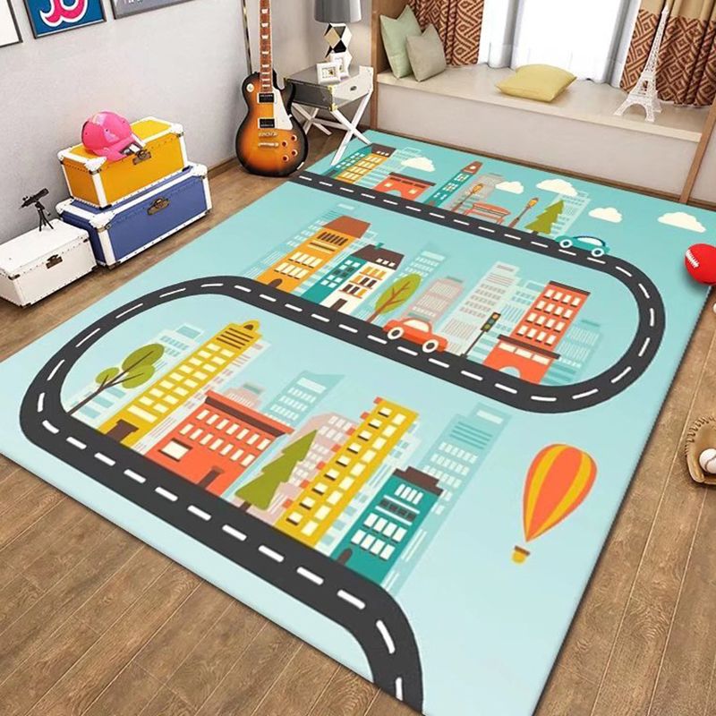 Game Theme Carpet Modern Polyester Rug Washable Indoor Rug for Home Decoration