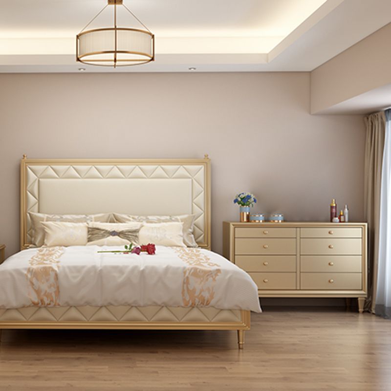 Glam Storage Chest 8 Drawers Storage Chest Dresser for Bedroom