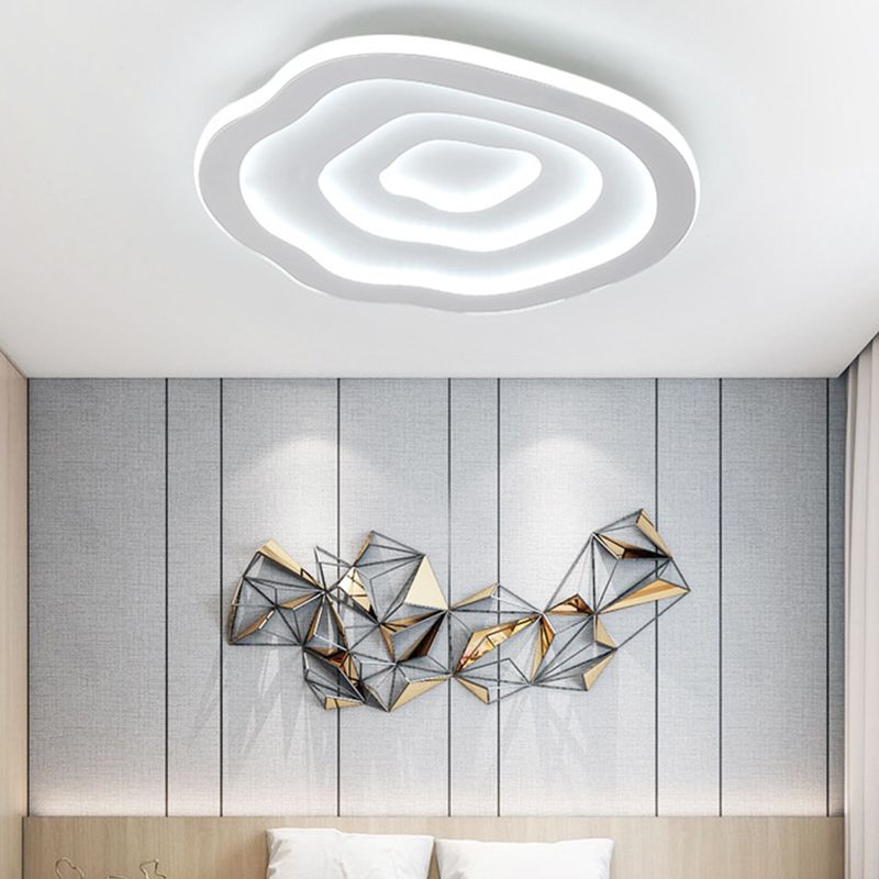 Witte bloem inbouw plafondverlichting armatuur minimalistische LED acryl inbouwlamp