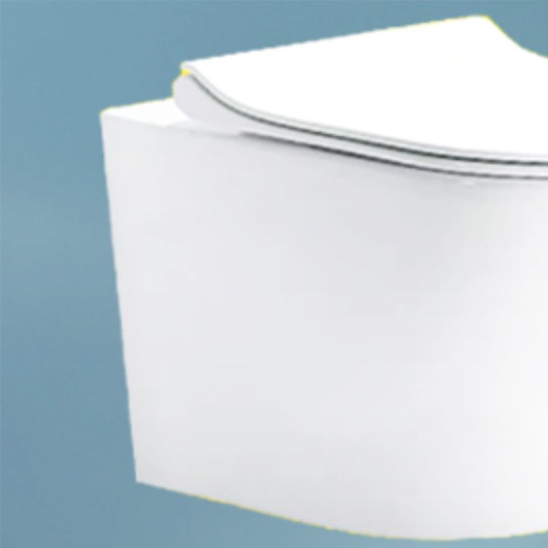 Contemporary Wall Hung Flush Toilet Ceramic Urine Toilet with Seat for Bathroom