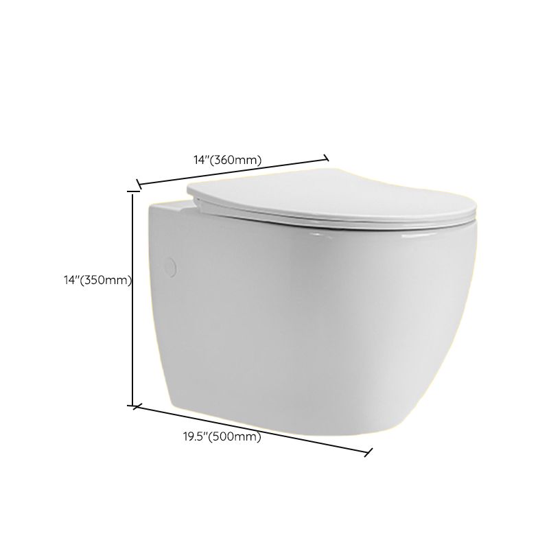 Contemporary One Piece Toilet Bowl Wall Hung Urine Toilet for Bathroom