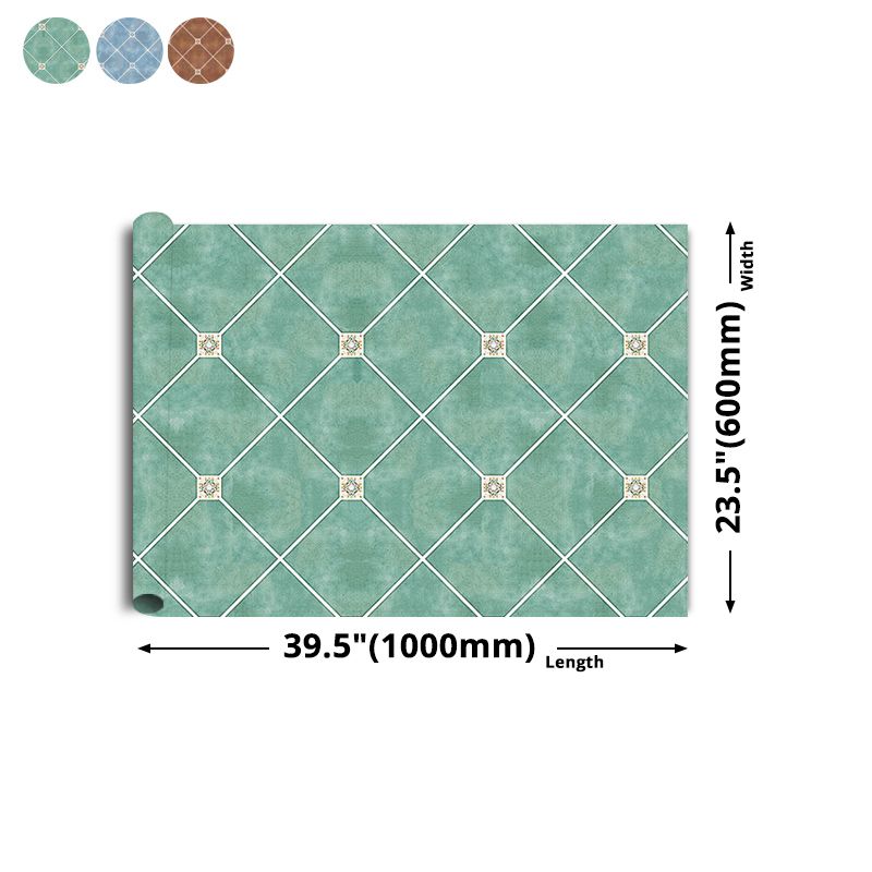 Rectangular Peel & Stick Tile PVC Single Tile for Kitchen and Bathroom