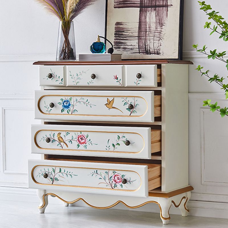 Contemporary Dresser Manufactured Wood Storage Chest with 3/4/5 Drawers