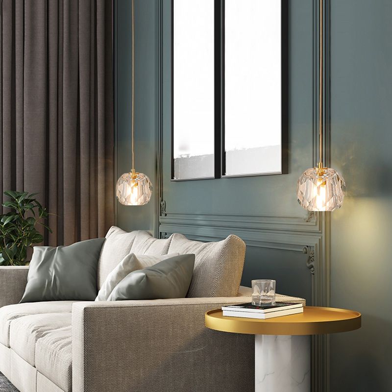 Modern Luxury Style Globe Hanging Pendant Lights Crystal Pendant Ceiling Lights for Dinning Room