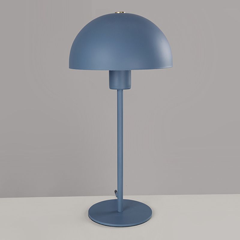Dôme 1 lampe de table légère lampes de table de nuit en métal contemporain pour chambre à coucher