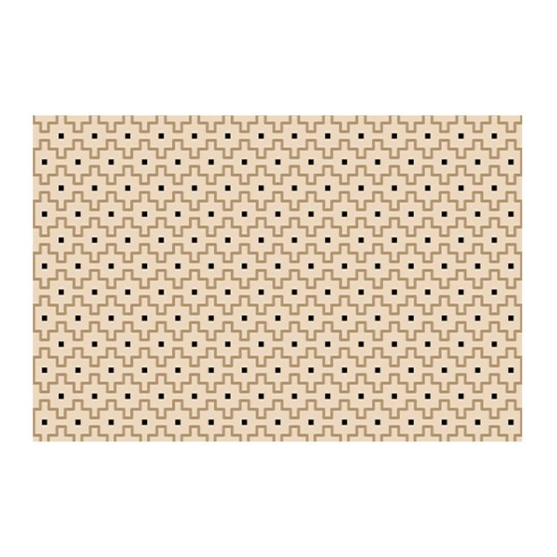 Casual Living Room Carpet Polyester Trendy Area Rug Non-Slip Backing Indoor Rug