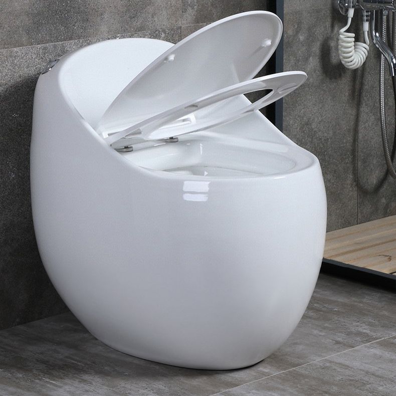 Floor Mount Flush Toilet Modern Concealed Tank One-Piece Toilet with Slow Close Seat