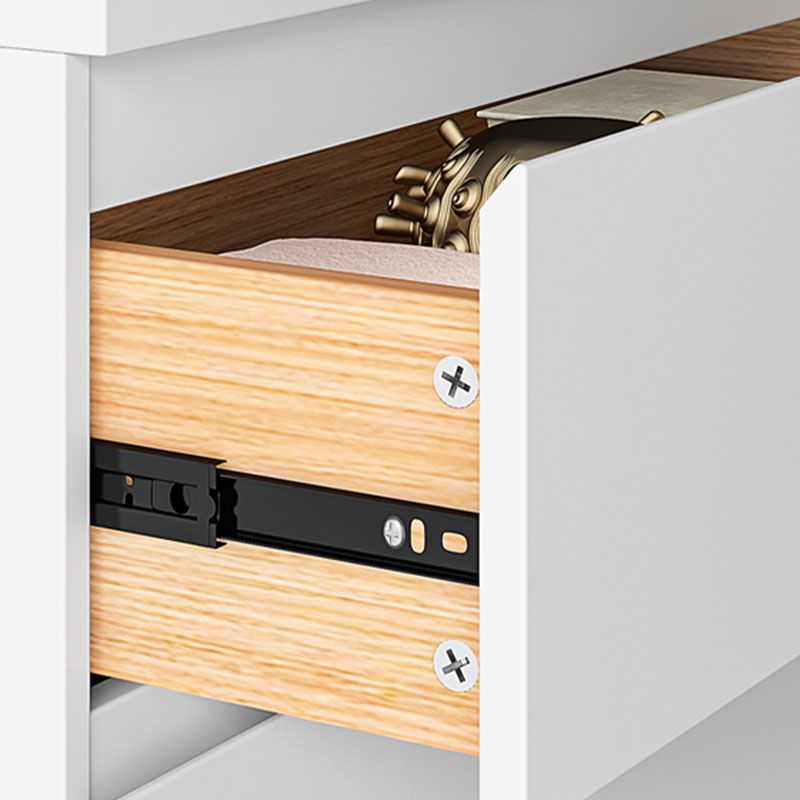 Contemporary Storage Chest Bedroom Engineered Wood Chest with Drawers