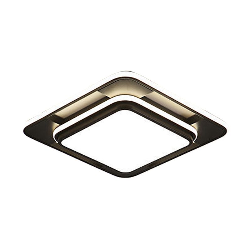 Plafonnier LED en forme de géométrie, moderne, en fer, 3 lumières, encastré, pour le salon