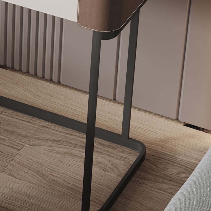 2-Drawer Vanity Makeup Table Stool Set Stone Top Dressing Table