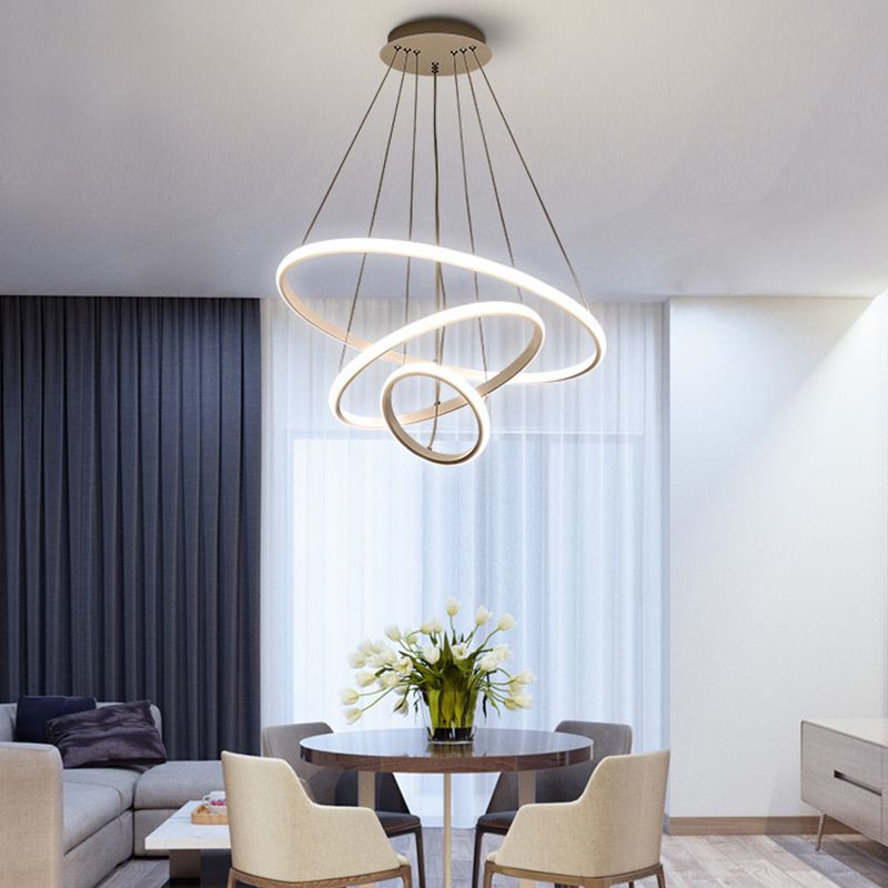 Lampadario contemporaneo a 3 lampadario circolare di lampadario ristorante il lampadario appeso