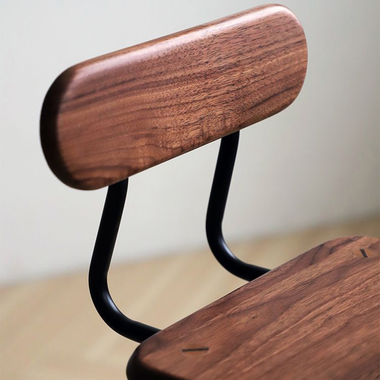 Matte Finish Solid Wood Counter Chairs Modern Indoor Counter Stools