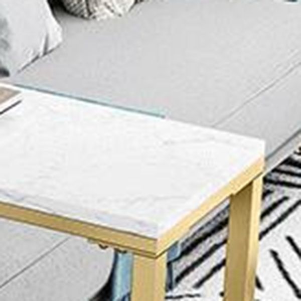 Glam Pub Table Double Pedestal Bar Height Rectangle Bar Table for Indoor