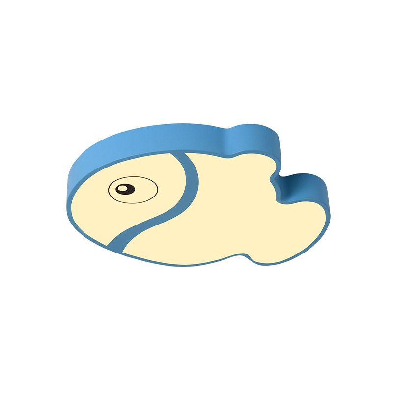 Fish Flushmount Cartoon Acryl Led White/Blue Ceiling Light Halterung für Kinder Schlafzimmer