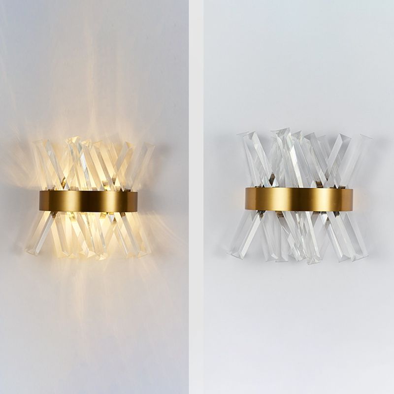 Modern Style Wall Mount Light Simple Wall Lamp with Glass Shade for Dining Room