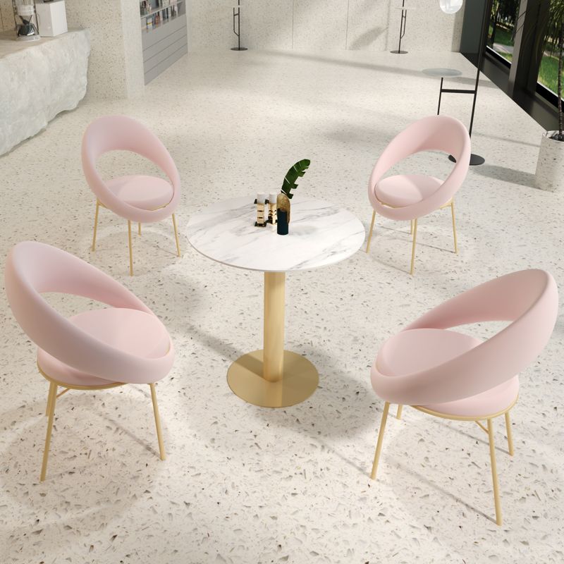 Glam 1/3/4/5 Pieces Dining Set Sintered Stone Dining Furniture for Home Use