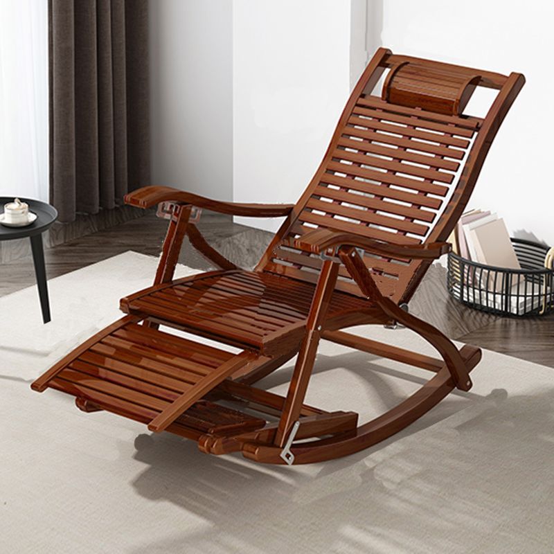 Traditional Rocking Chair Solid Wood Plain Indoor Rocker Chair