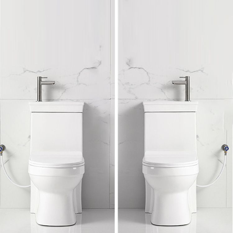 Contemporary Siphon Jet Flush Toilet Floor Mount One-Piece Toilet Urine Toilet