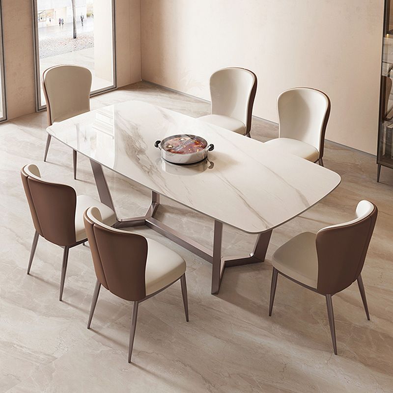 1/2/4/5/7 Pcs Sintered Stone Dining Room Set Table Furniture Set for Home