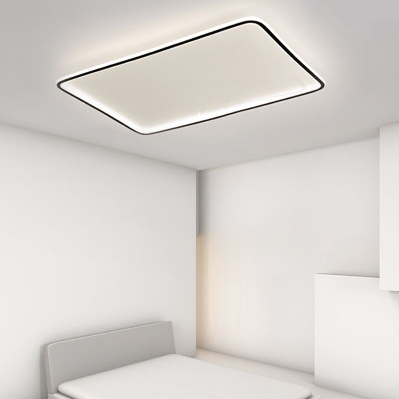 Plafonnier encastré en aluminium à montage encastré à LED minimalisme carré pour le salon