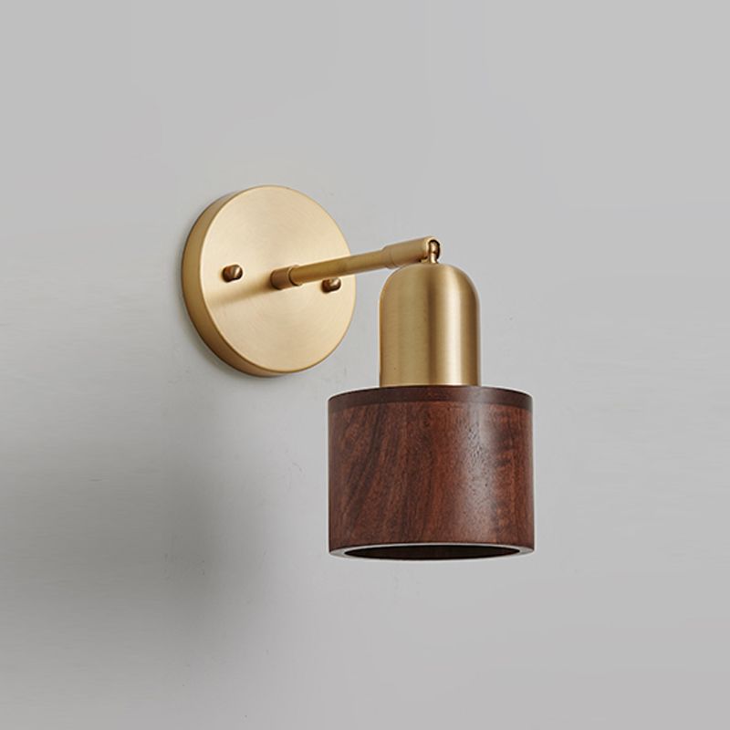 Luz de pared de madera de estilo de pared de estilo contemporáneo para el dormitorio