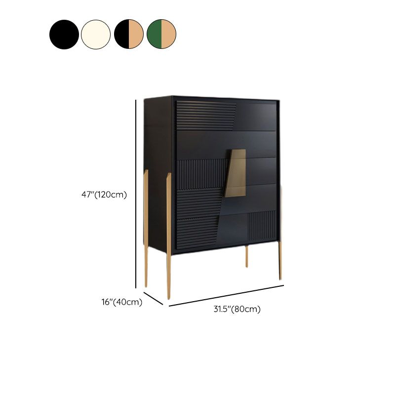 Glam Lingerie Chest Wood Storage Chest with Drawers for Bedroom