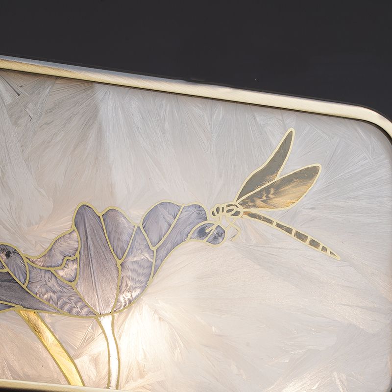 Modern Style Cylindrical Shape Island Lights Glass Pendant Lights in Gold