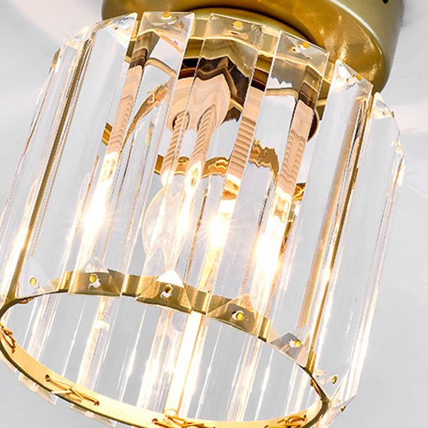 Nordic Ceiling Light Crystal Flush Mount Light Fixture for Bedroom