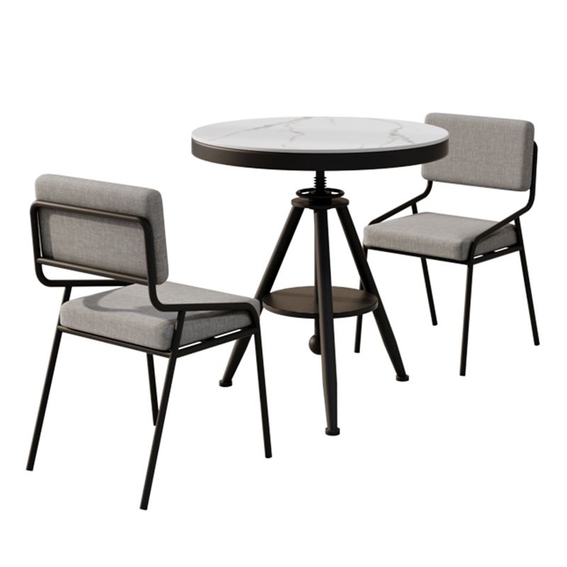 Moderner Stil Home Sintered Stone Esstisch runden Form Tisch mit einzelnen Sockelbasis