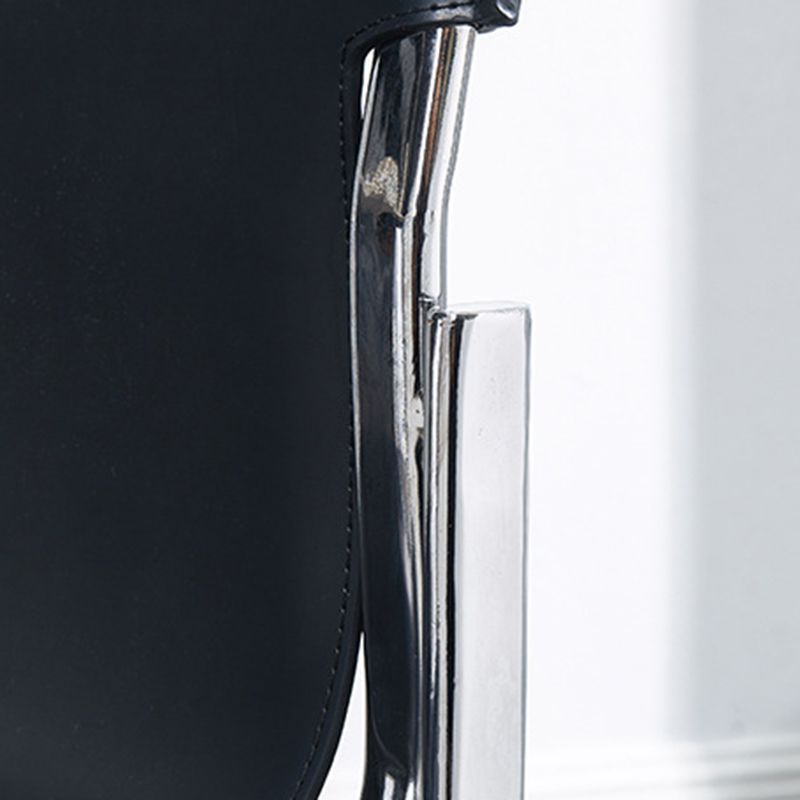 Metal Kitchen Dining Chairs Contemporary Dining Side Chair in Black