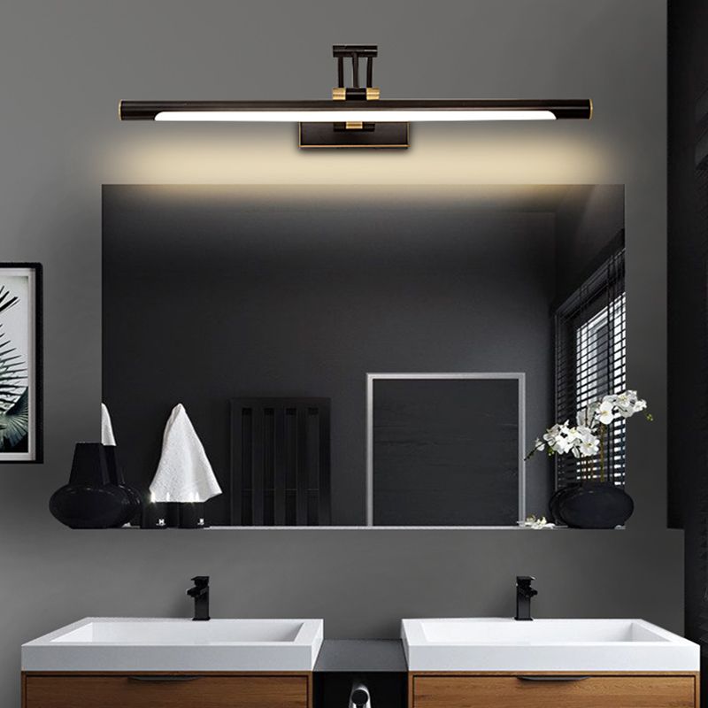 Simplicité moderne LED Mur Light Copper Linear Wall Lampe avec une teinte acrylique