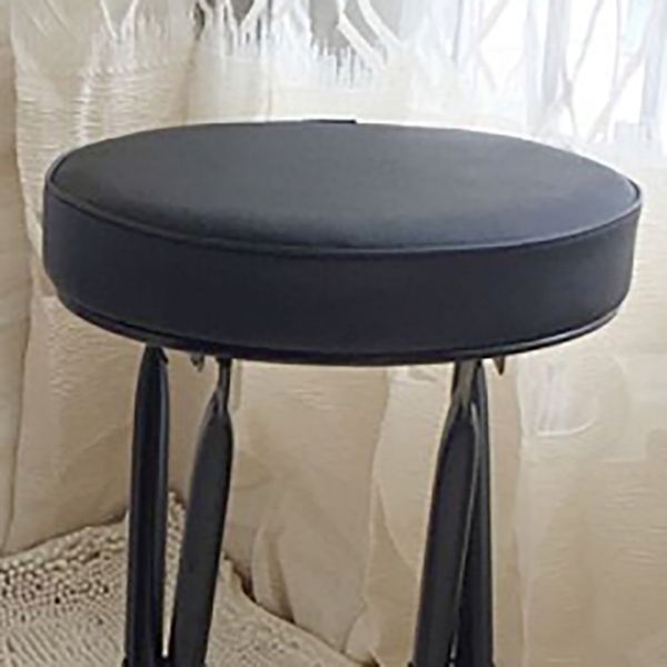 Foldable Bistro Round Shape High Chair Modern Counter Chair with Metal 4 Legs