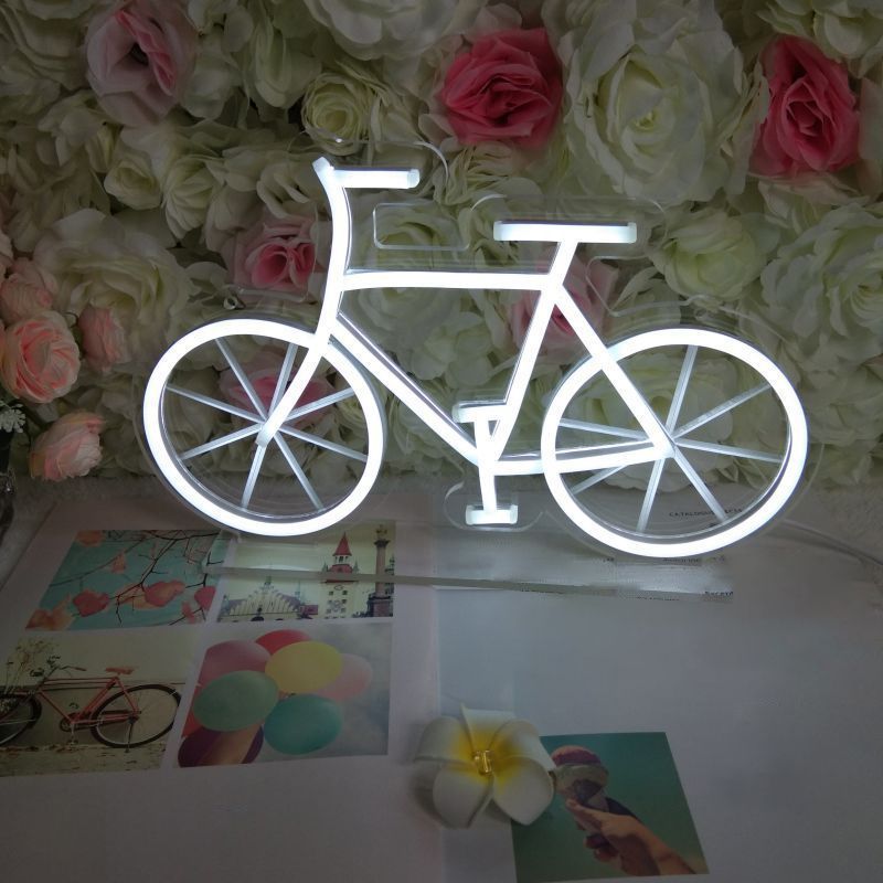 Cartoon geassorteerde vorm neon verlichting plastic kinderen slaapkamer led nachtlamp in wit