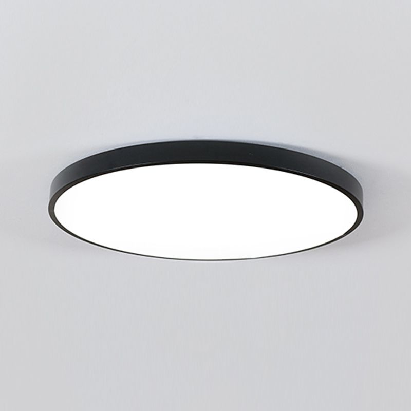 Style moderne minimaliste rond encastré lampe acrylique 1 lampe encastrée