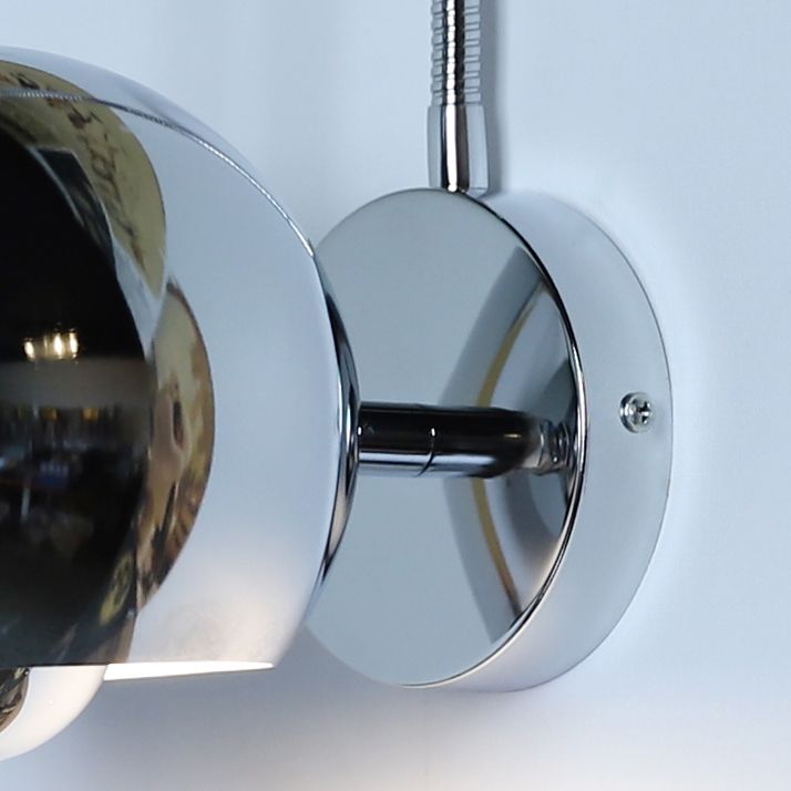 Modern Style Ball Wall Light Sconces Metal 1 Light Wall Lighting