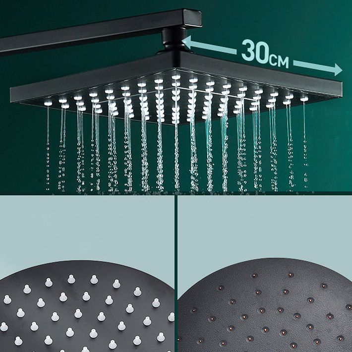 Adjustable Spray Pattern Shower Combo Metal Shower Faucet Arm Shower Head with Slide Bar