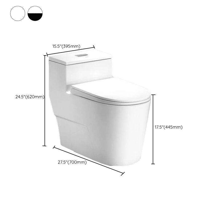 Traditional Floor Mounted Flush Toilet Ceramic Siphon Jet Urine Toilet for Bathroom