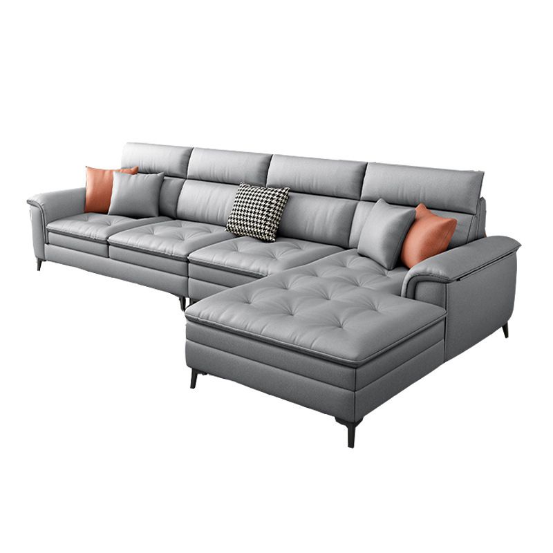 133.86" L Modern Sectionals Pillow Top Arm Sectionals with 4-Seater