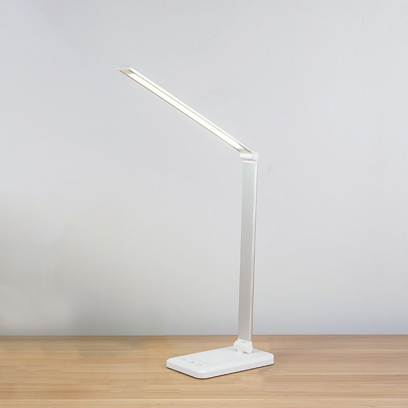 Lámpara de mesa USB con control táctil, Luz de mesa LED de plegado de tareas de metal para dormitorio