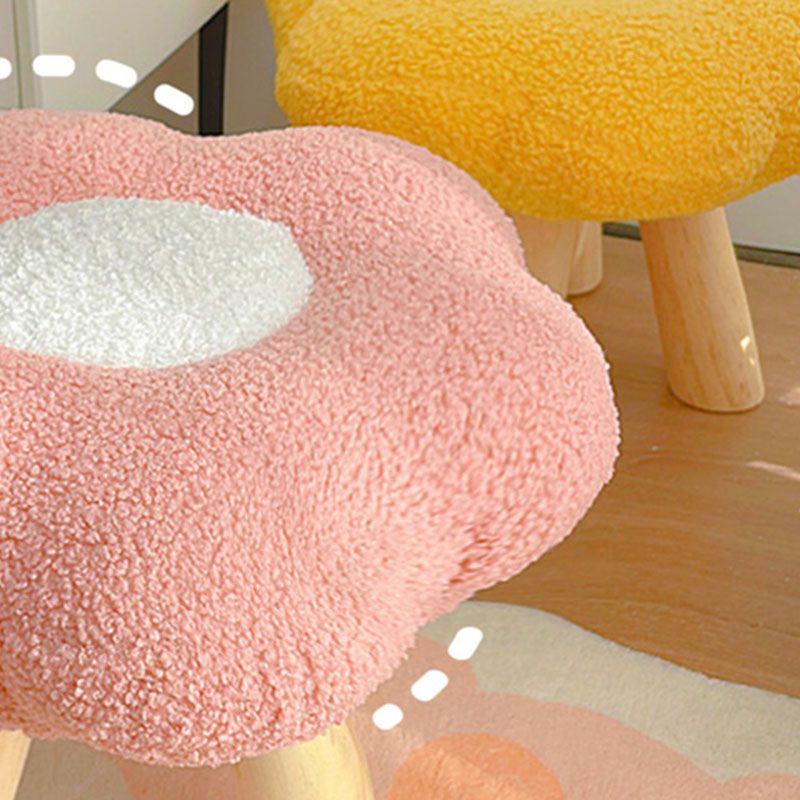 Contemporary Footstool Specialty Wood Legs Foot Stool for Home