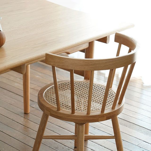 Sillas sin brazos de comedor de madera tradicional, silla lateral trasera Windsor para uso doméstico