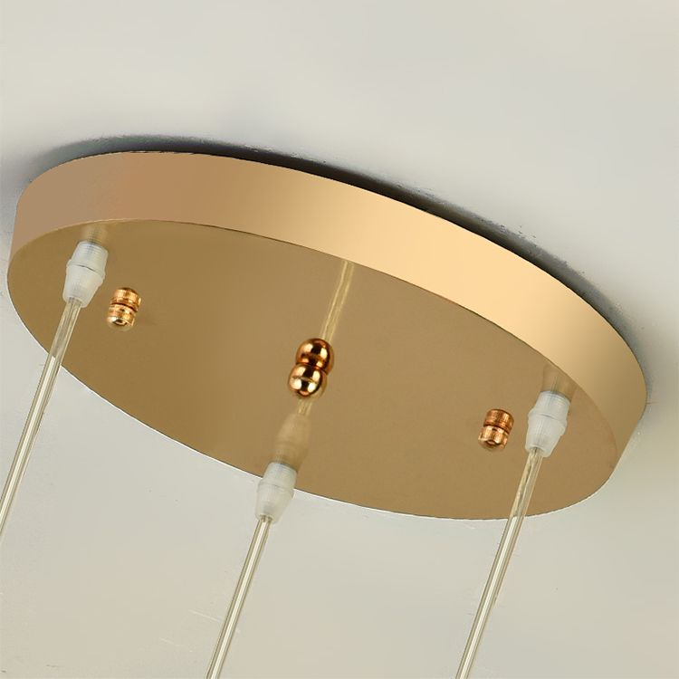 Accesorios de iluminación de la isla de cilindro de estilo moderno Crystal 3 Ideas de iluminación de la isla ligera